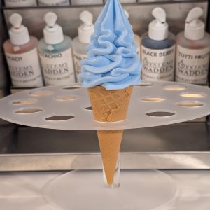 Blue Ice cream Foam Tapered cone