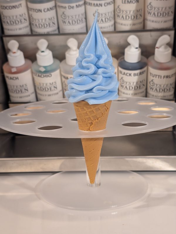 Blue Ice cream Foam Tapered cone