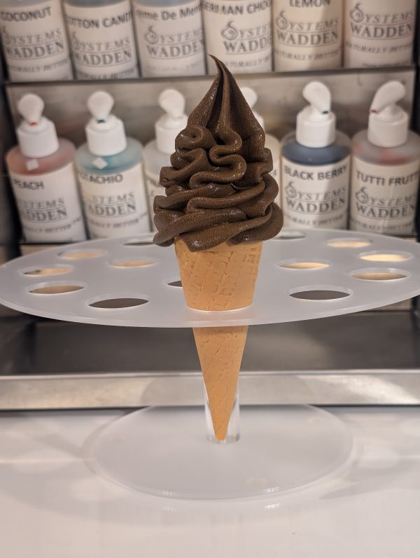 Brown Ice cream Foam Tapered cone