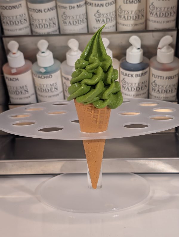 Green Ice cream Foam Tapered cone