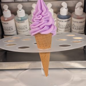 Mauve Ice cream Foam Tapered cone