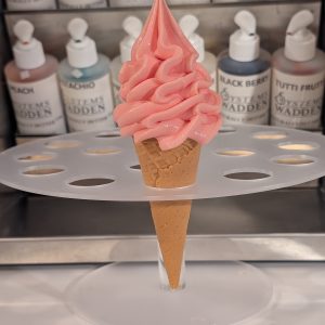 Orange Ice cream Foam Tapered cone