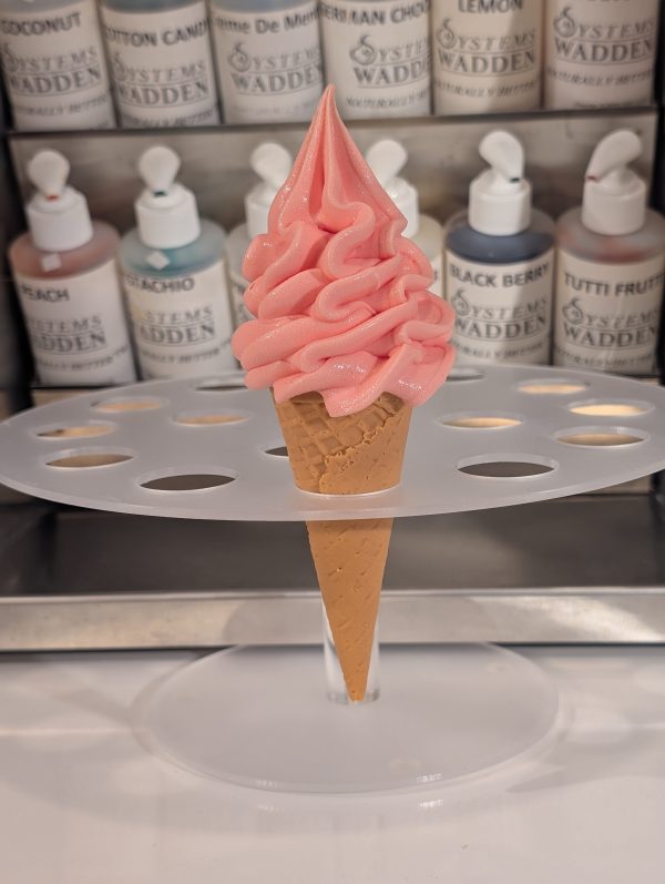 Orange Ice cream Foam Tapered cone