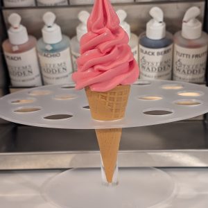 Pink Ice cream Foam Tapered cone
