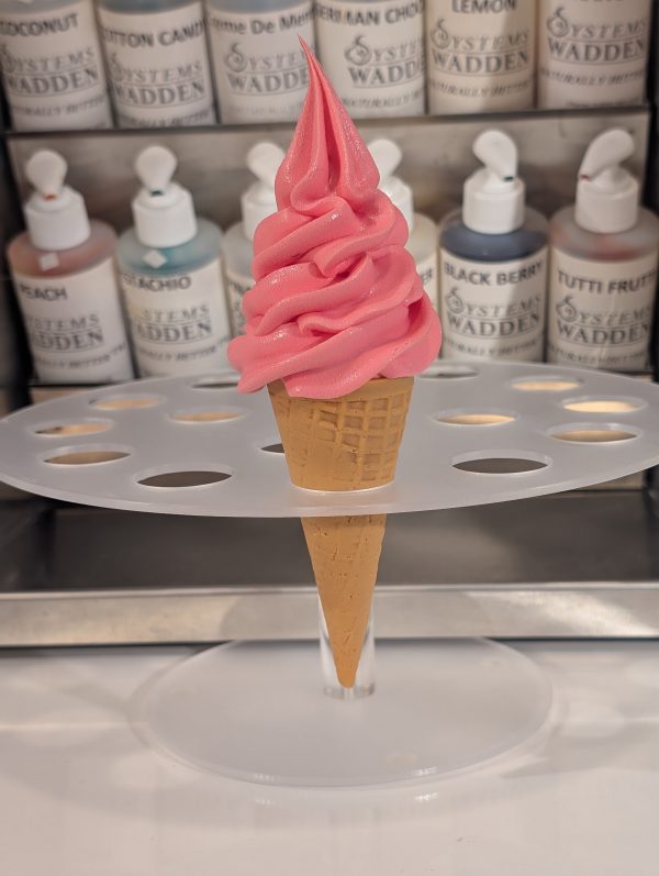 Pink Ice cream Foam Tapered cone