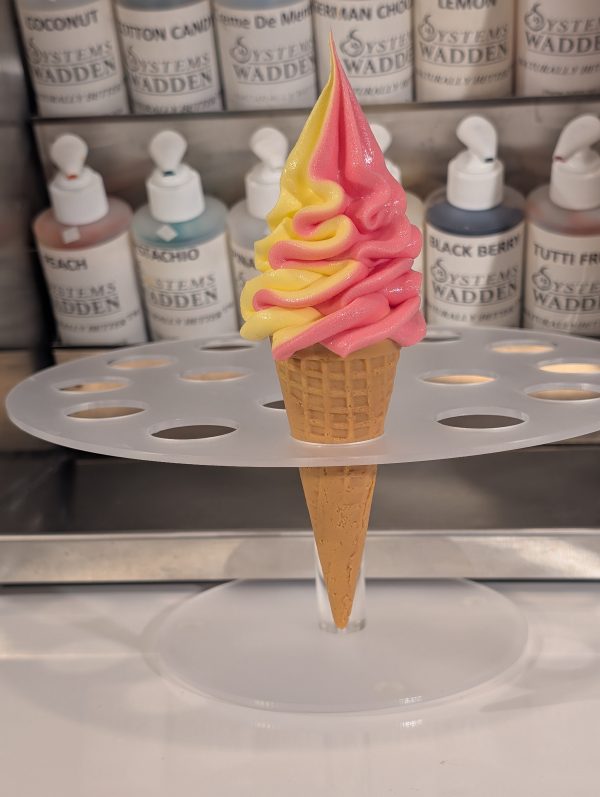 Pink & Yellow Ice cream Foam Tapered cone