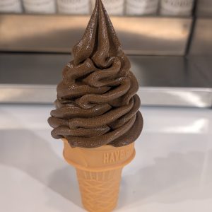 Brown Ice cream Foam Self standing cone