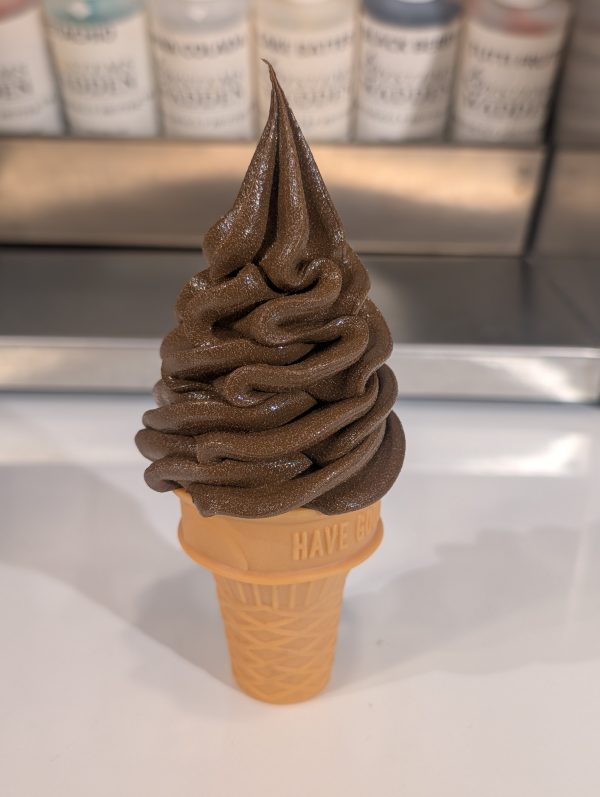Brown Ice cream Foam Self standing cone