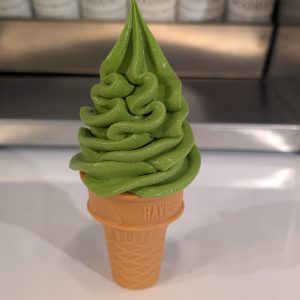 Green Ice cream Foam Self standing cone