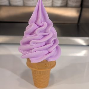 Mauve Ice cream Foam Self standing cone
