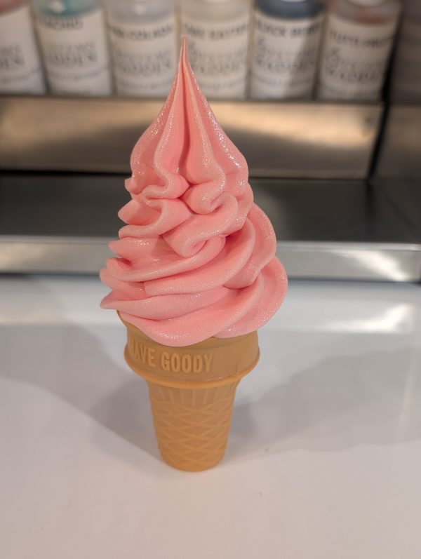 Orange Ice cream Foam Self standing cone