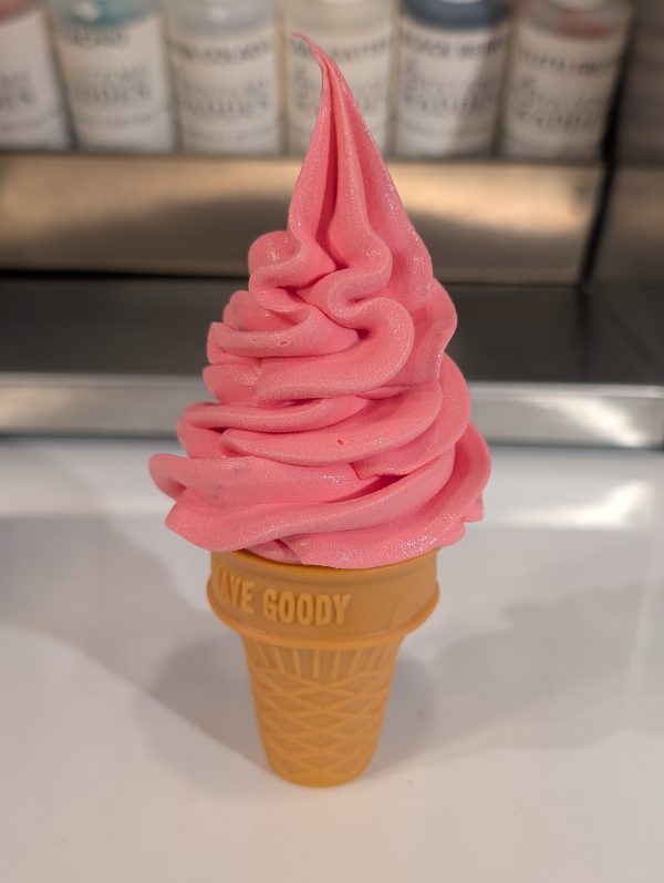 Pink Ice cream Foam Self standing cone